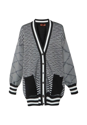 Missoni Pre-Owned monochrome knit button-front cardigan - Black