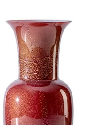 Venini Opalino vase - Red