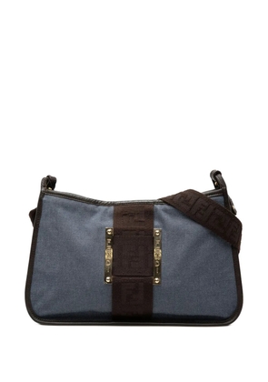 Fendi Pre-Owned 2000-2010 Denim Pochette crossbody bag - Blue