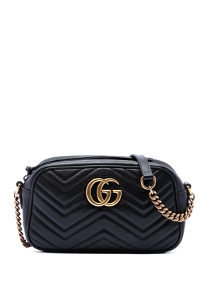 Gucci Pre-Owned 2016-2026 Small GG Marmont Matelasse Calfskin crossbody bag - Black