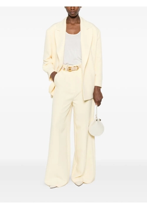 CARLA G. peak-lapel flap-pocket blazer - Yellow