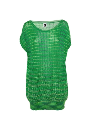 Missoni Pre-Owned striped zig-zag knit jumper - Green