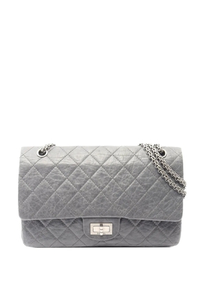 CHANEL Pre-Owned 2005-2006 Quilted Aged Calfskin Reissue 2.55 Double Flap 227 shoulder bag - Blue