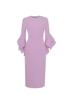 Roksanda Ronda tiered-sleeve midi dress - Pink