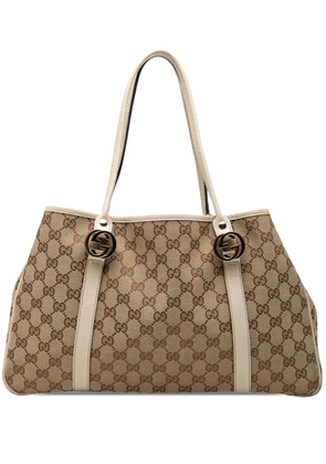 Gucci Pre-Owned 2000-2015 GG Canvas Twins tote bag - White