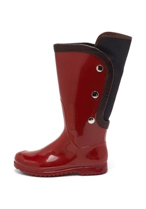 Marni Pre-Owned button-detail rain boots - Red