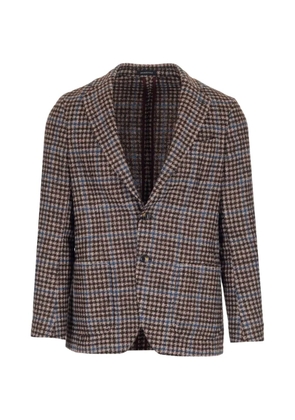 Al Duca D’Aosta 1902 check wool blazer - Brown