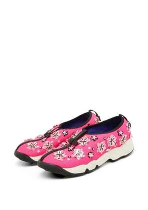 Christian Dior Pre-Owned Fusion embellished sneakers - Pink