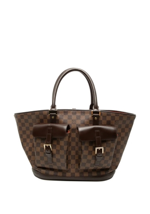 Louis Vuitton Pre-Owned 2004 Damier Ebene Manosque GM tote bag - Brown