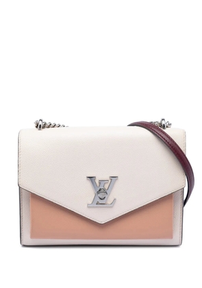 Louis Vuitton Pre-Owned 2019 Bicolor Leather MyLockMe Chain BB crossbody bag - White