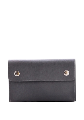 Hermès Pre-Owned Double Snap Pochette Epsom crossbody bag - Grey