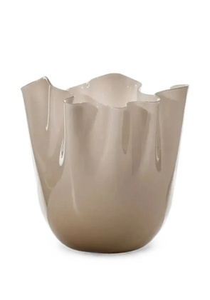Venini medium Fazzoletto vase - Brown