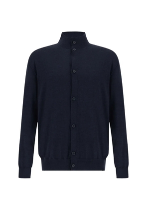 Paul & Shark high-neck button-up cardigan - Blue
