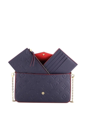 Louis Vuitton Pre-Owned Felicie Pochette Monogram Empreinte Leather crossbody bag - Blue