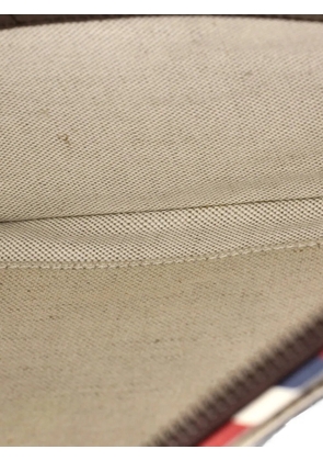 Gucci Pre-Owned Courrier Pouch GG Coated Canvas with Applique clutch bag - Brown