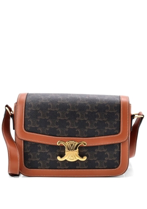 Celine Pre-Owned Triomphe Triomphe Coated Canvas Medium shoulder bag - Brown