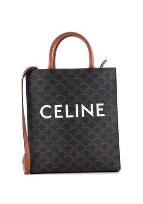 Celine Pre-Owned Vertical Cabas Triomphe Coated Canvas Small tote bag - Brown