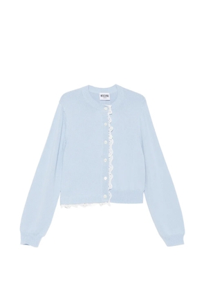 MOSCHINO JEANS broderie-anglaise cardigan - Blue