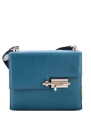 Hermès Pre-Owned Verrou Bag Chevre Mysore and Canvas Mini shoulder bag - Green