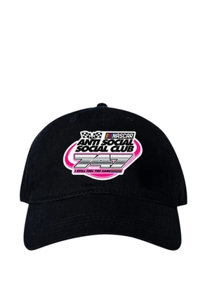 Anti Social Social Club 747 Nascar-print cap - Black