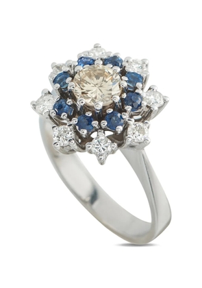 LB Exclusive diamond cluster ring - Silver