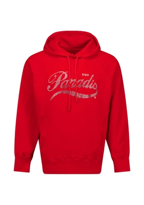 3.PARADIS Coca Cola rhinestone-embellished hoodie - Red