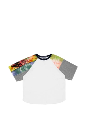 Stain Shade tie-dye raglan-sleeve T-shirt - White