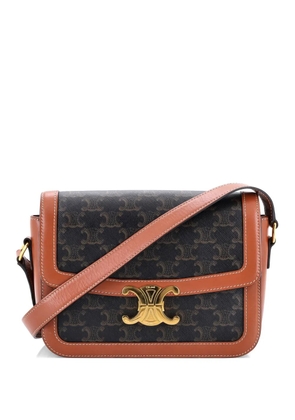 Celine Pre-Owned Triomphe Triomphe Coated Canvas Medium shoulder bag - Brown