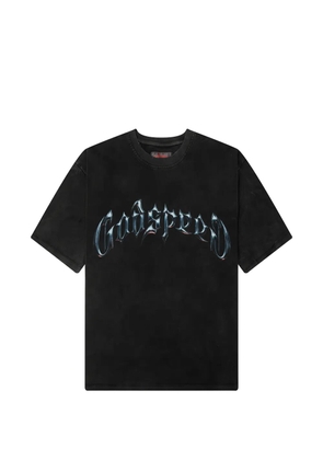 GODSPEED logo-print washed T-shirt - Black
