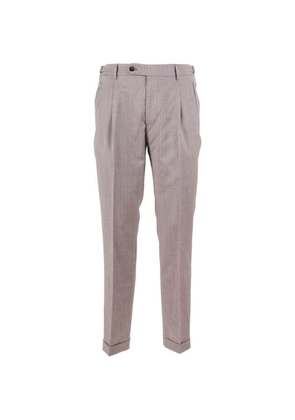 Berwich Retrolong pleated tailored trousers - Neutrals