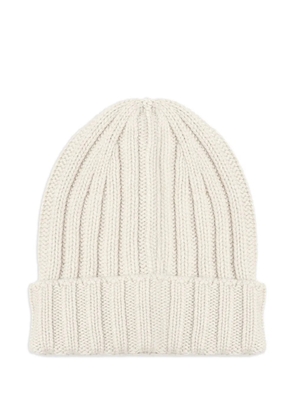 Galliano ribbed-knit beanie - Neutrals