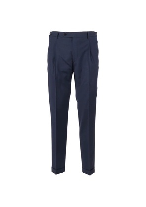 Berwich pleated wool trousers - Blue