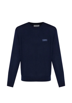 Givenchy logo-patch sweater - Blue