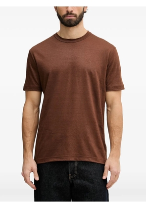 Gant logo-embroidered T-shirt - Brown