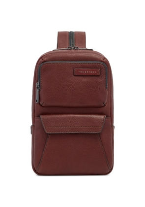 The Bridge leather zip-fastening backpack - Brown