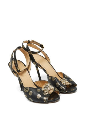Charlotte Olympia ankle-strap leather sandals - Black