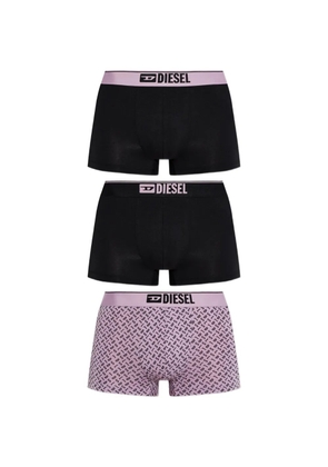 Diesel logo-waistband boxer shorts (set of three) - Black