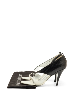 Givenchy Pre-Owned lizard-embossed D'Orsay sandals - Black