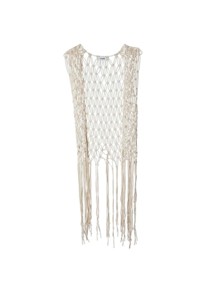 Nanushka fringed vest - Neutrals