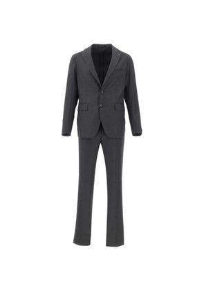 Tagliatore peak-lapel wool suit - Grey