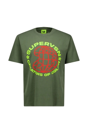 Supervsn graphic-print T-shirt - Green
