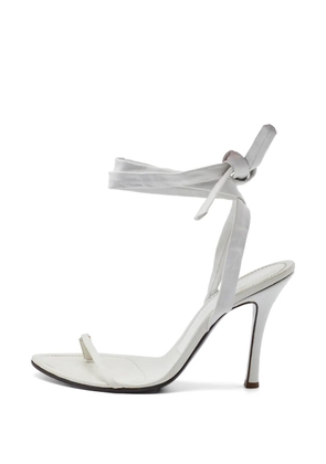 Sergio Rossi Vintage ankle-wrap sandals - White