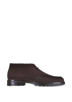Santoni suede lace-up boots - Brown