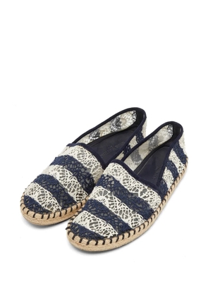 Louis Vuitton Pre-Owned crochet espadrilles - Blue