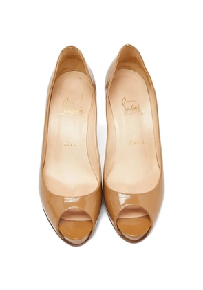 Christian Louboutin Pre-Owned Very Prive peep-toe pumps - Neutrals