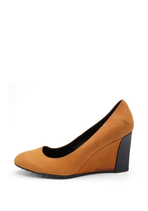 Tod's Vintage wedge pumps - Brown