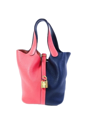 Hermès Pre-Owned Picotin PM leather shoulder bag - Blue