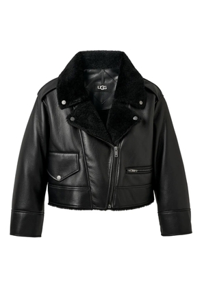 UGG zip-up moto jacket - Black