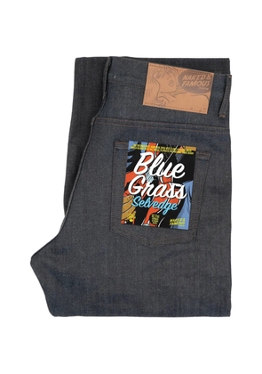 Naked and Famous Groovy Guy Blue Grass selvedge denim jeans
