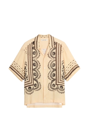 Cmmn Swdn Ted graphic-print short-sleeve shirt - Neutrals